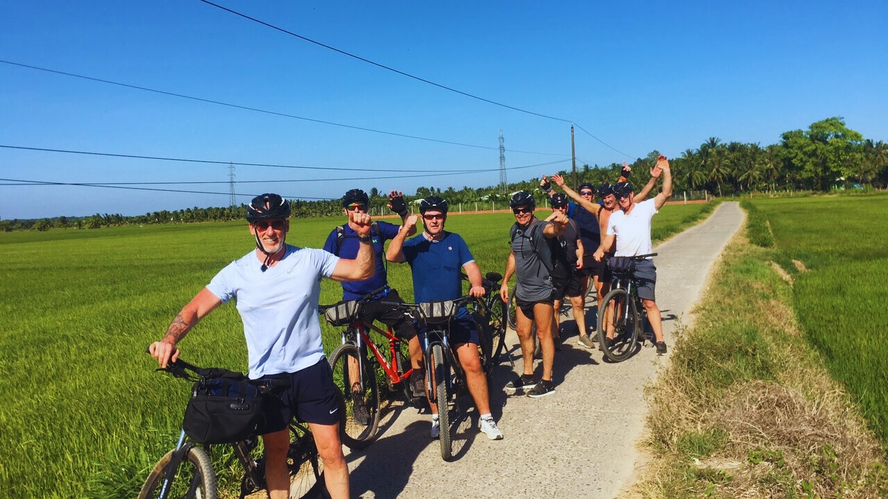 Every day is a happy day with cycling through the Mekong Delta