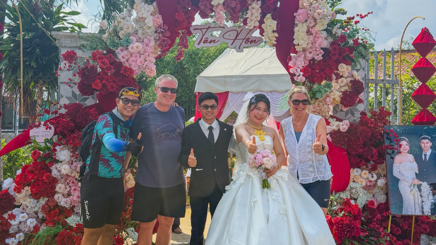 Traditional Vietnamese wedding in cycling tours with Vietnam By Bike