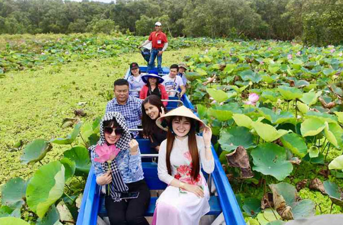 Biking In Mekong Delta Flood Seasion